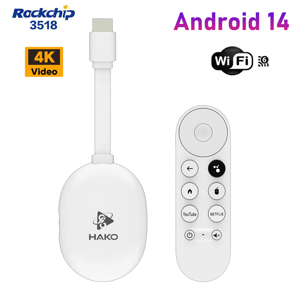 4K Media Player - Android 14 TV Stick Ultra HD