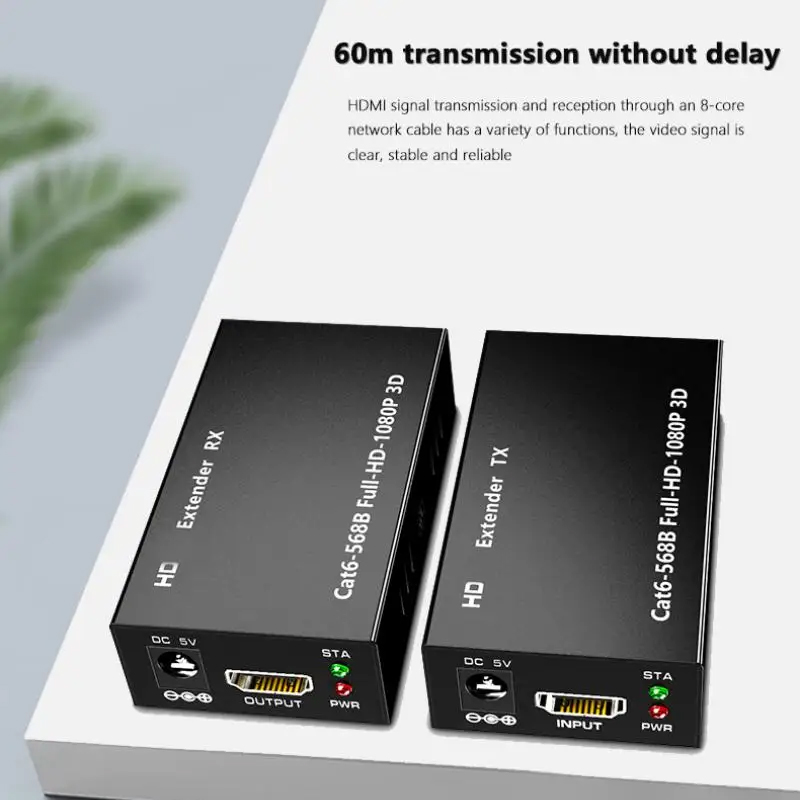 Home Cinema Apple - 60M Genişletici RJ45 HDMI uyumlu genişletici