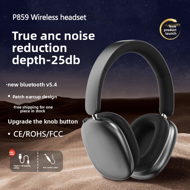 Home Cinema Headphones - Yeni yama özellikli düğmeli aktif gürültü