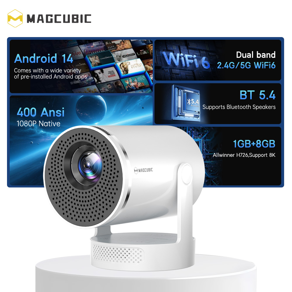 Magcubic Android 14 Yerel 1080 - Home Cinema Focal incelemesi ve fiyatı