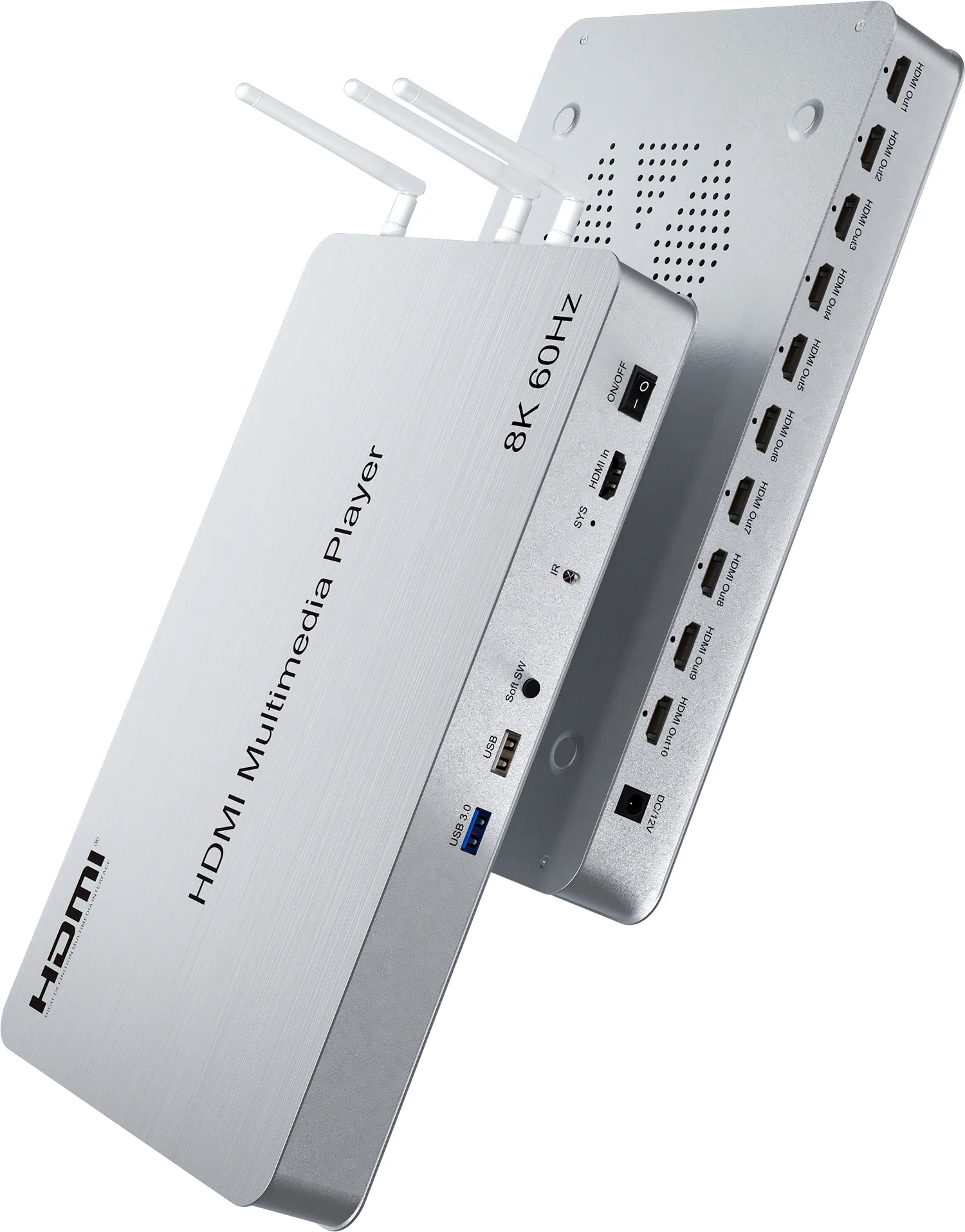 H.265 8K 60Hz 10 Port HDMI Med - 4K Media Player incelemesi ve fiyatı