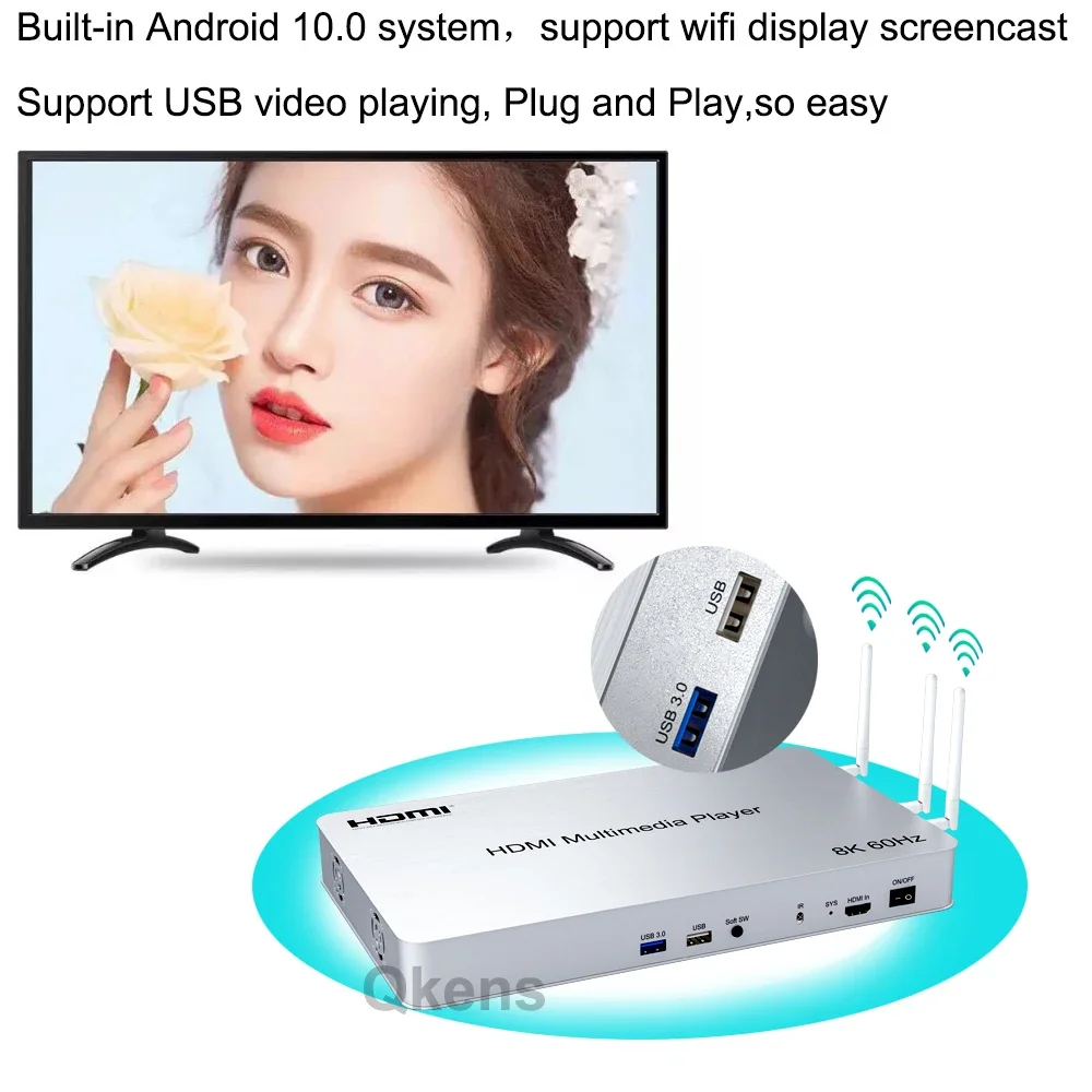 H.265 8K 60Hz 10 Port HDMI Med - 4K Media Player incelemesi ve fiyatı