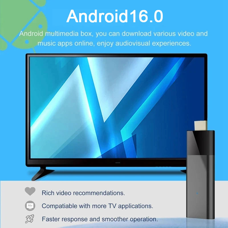 4K Android 16 TV Stick Akıllı  - 4K Media Player incelemesi ve fiyatı