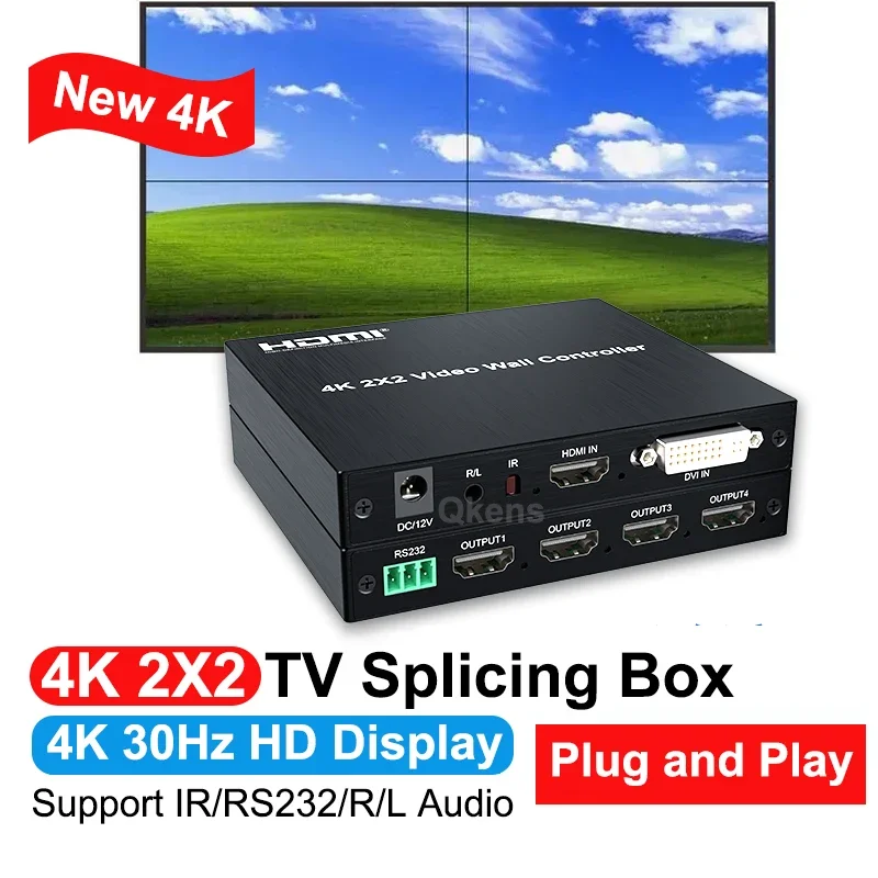 4K 2x2 HDMI TV duvar denetleyi - Home Cinema Video Processor incelemesi ve fiyatı